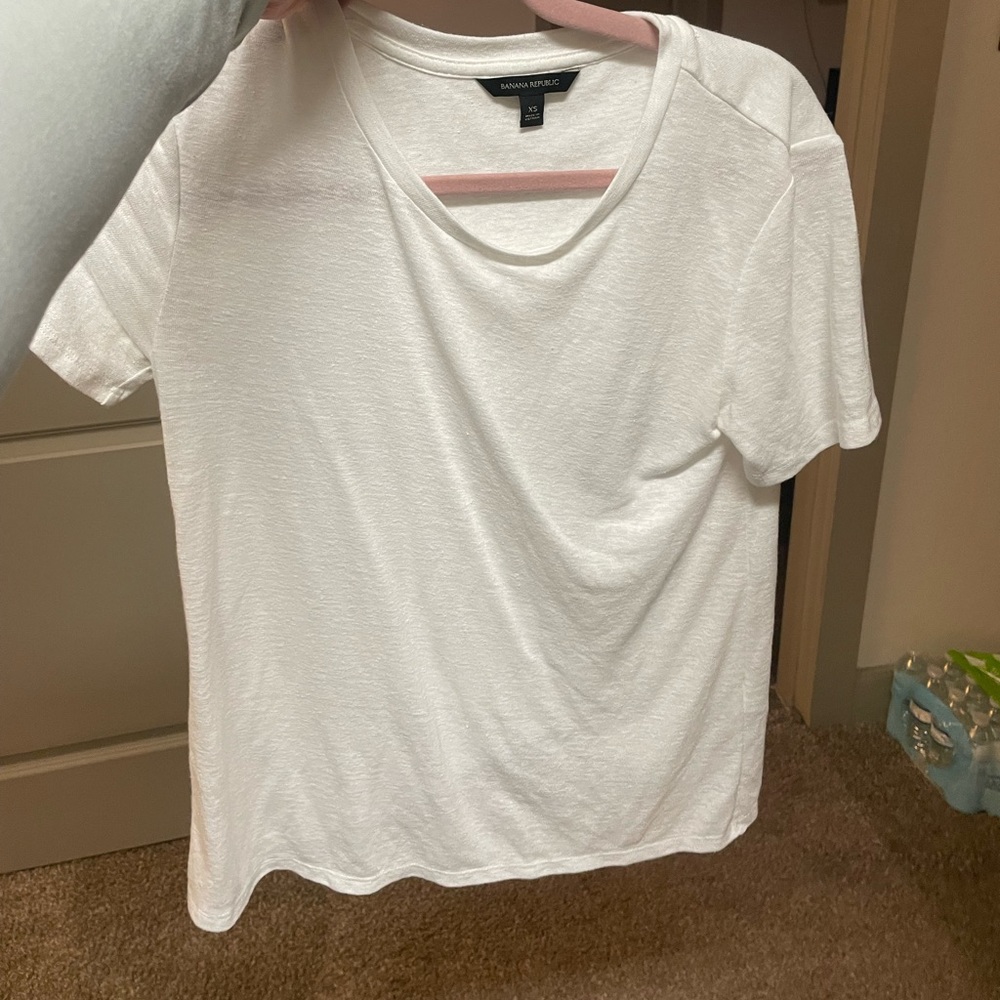 Banana republic XS white short sleeve